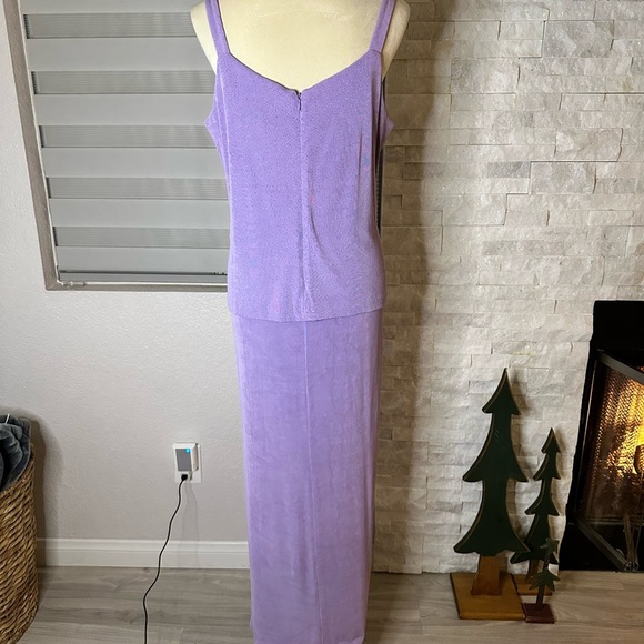 Vintage Alex Evenings Gown Glamorous Lavender – Size 14W - Picture 5 of 8